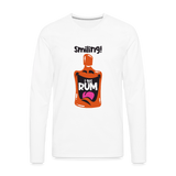 Smiling I got Rum - Men's Premium Long Sleeve T-Shirt - white
