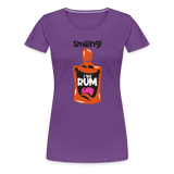 Smiling I got Rum - Women’s Premium T-Shirt - purple