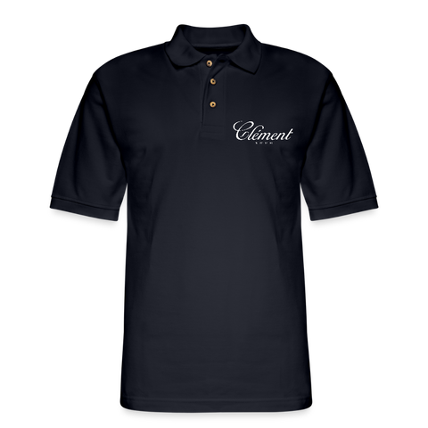 CLÉMENT RHUM - Men's Pique Polo Shirt - midnight navy