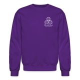 FLORIDA RUM SOCIETY - CREWNECK SWEATSHIRT - WHITE LOGO - purple