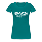 New York Rum Festival 2000 - Women’s Premium T-Shirt - teal