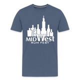 Chicago Rum Festival 2000W - Men's Premium T-Shirt - heather blue