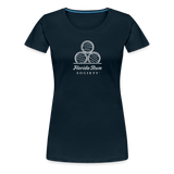 FLORIDA RUM SOCIETY - WOMEN’S PREMIUM T-SHIRT - WHITE LOGO - deep navy