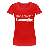 Trust me I'm A Rummelier - Women’s Premium T-Shirt - red