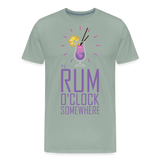 It's Rum O'Clock 2020 - Men's Premium T-Shirt - steel green