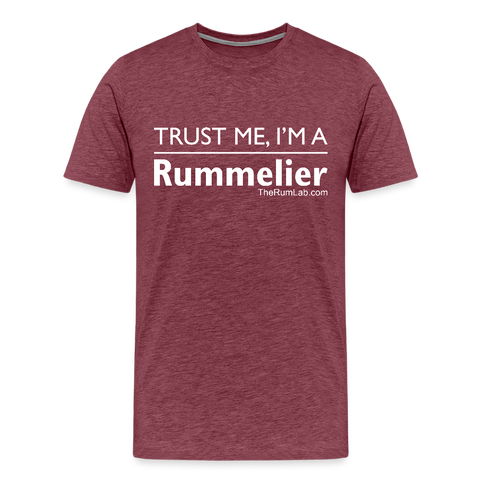 Trust me I'm A Rummelier - Men's Premium T-Shirt - heather burgundy