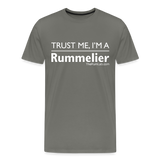 Trust me I'm A Rummelier - Men's Premium T-Shirt - asphalt gray