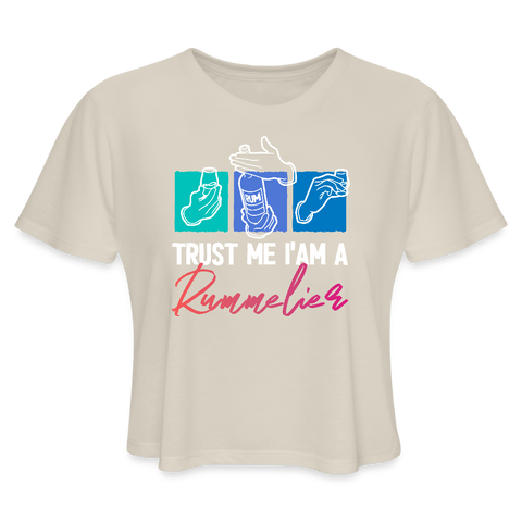 Trust Me I'am A Rummelier - Women's Cropped T-Shirt - dust