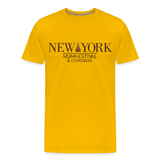 New York Rum Festival & Congress 2021 - Men's Premium T-Shirt - sun yellow