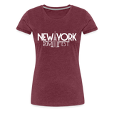 New York Rum Festival 2000 - Women’s Premium T-Shirt - heather burgundy