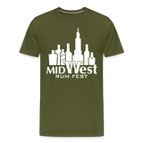 Chicago Rum Festival 2000W - Men's Premium T-Shirt - olive green