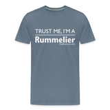 Trust me I'm A Rummelier - Men's Premium T-Shirt - steel blue