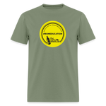 #rumeducation - Unisex Classic T-Shirt - Yellow Logo - military green