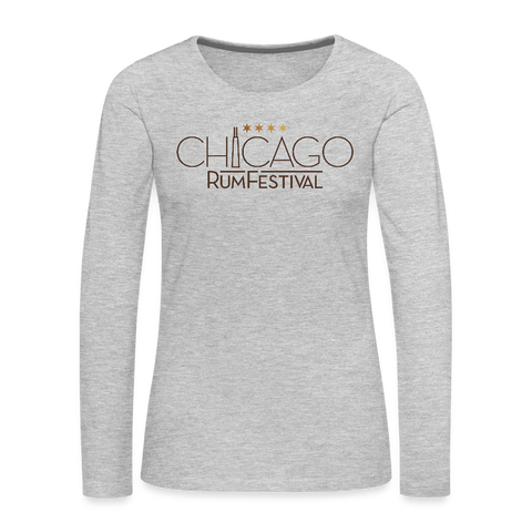 Chicago Rum Festival 2022 - Women's Premium Long Sleeve T-Shirt - heather gray