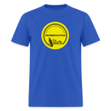#rumeducation - Unisex Classic T-Shirt - Yellow Logo - royal blue