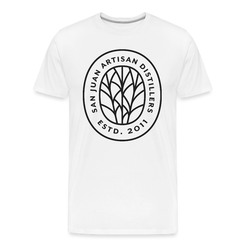 San Juan Artisan Distillers - Men’s Premium Organic T-Shirt - white