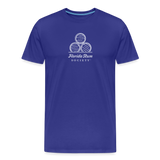 FLORIDA RUM SOCIETY - MEN'S PREMIUM T-SHIRT - WHITE LOGO - royal blue