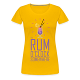 It's Rum O'Clock 2020 - Women’s Premium T-Shirt - sun yellow