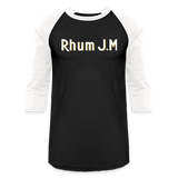 RHUM J.M - Baseball T-Shirt - black/white