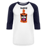 Smiling I got Rum - Baseball T-Shirt - white/navy