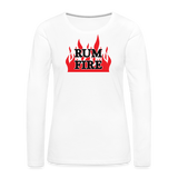 RUM FIRE - Women's Premium Long Sleeve T-Shirt - white