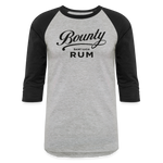 Bounty Rum - Baseball T-Shirt - heather gray/black