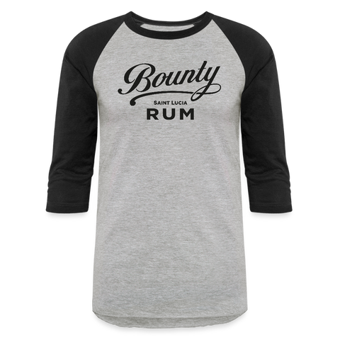 Bounty Rum - Baseball T-Shirt - heather gray/black