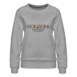 New York Rum Festival & Congress 2021 - Women’s Premium Sweatshirt - heather grey