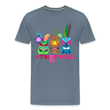 #TikiAsFuck 1 - Men's Premium T-Shirt - steel blue