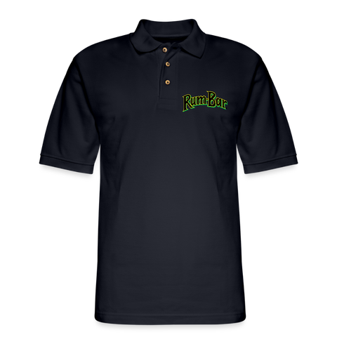 Rum-Bar - Men's Pique Polo Shirt - midnight navy