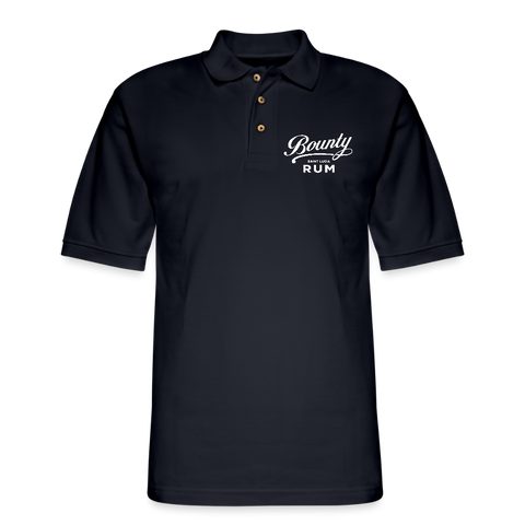 Bounty Rum - Men's Pique Polo Shirt - midnight navy