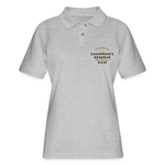 Chairmans Reserve Rum - Women's Pique Polo Shirt - heather gray