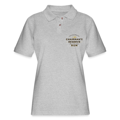 Chairmans Reserve Rum - Women's Pique Polo Shirt - heather gray