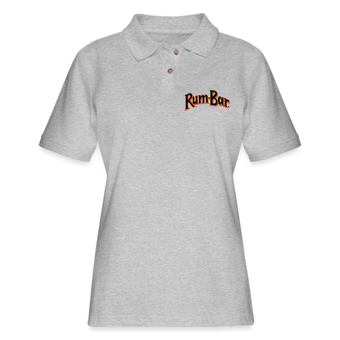 Rum-Bar - Women's Pique Polo Shirt - heather gray