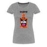 Smiling I got Rum - Women’s Premium T-Shirt - heather gray