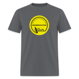#rumeducation - Unisex Classic T-Shirt - Yellow Logo - charcoal