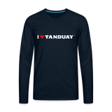 I ❤ TANDUAY ™” VINTAGE - Men's Premium Long Sleeve T-Shirt - deep navy