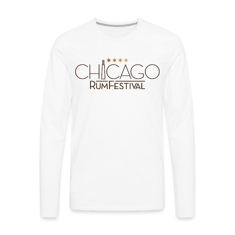 Chicago Rum Festival 2022 - Men's Premium Long Sleeve T-Shirt - white
