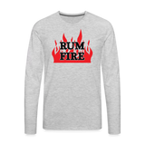 RUM FIRE - Men's Long Sleeve T-Shirt - heather gray