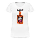 Smiling I got Rum - Women’s Premium T-Shirt - white