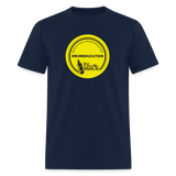 #rumeducation - Unisex Classic T-Shirt - Yellow Logo - navy