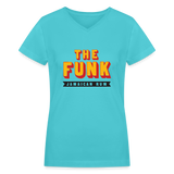 The Funk - Women's V-Neck T-Shirt - aqua