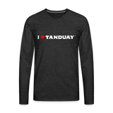 I ❤ TANDUAY ™” VINTAGE - Men's Premium Long Sleeve T-Shirt - charcoal grey