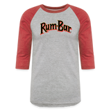 Rum-Bar Baseball T-Shirt - heather gray/red