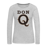 Don Q - Women's Premium Long Sleeve T-Shirt - heather gray