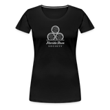 FLORIDA RUM SOCIETY - WOMEN’S PREMIUM T-SHIRT - WHITE LOGO - black