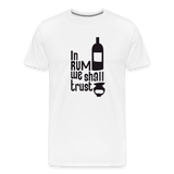 In Rum We ShallTrust - Men's Premium T-Shirt - white