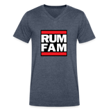 Rum Family Inu-A-Kena - Men's V-Neck T-Shirt - heather navy