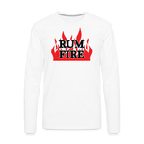 RUM FIRE - Men's Premium Long Sleeve T-Shirt - white