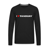 I ❤ TANDUAY ™” VINTAGE - Men's Premium Long Sleeve T-Shirt - black